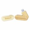 Rounded Wood USB Thumb Drive