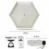19" Compact Lightweight Umbrella - Image 2