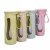350ml Wavy Eco-Friendly Glass Bottle - Image 2