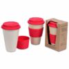 400ml Bamboo Fibre Mug with Lid & Sleeve - Image 3