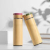 450ml Portable Bamboo Shell Thermos Cup - Image 2